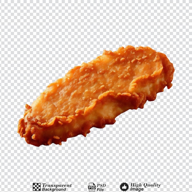 Wiener schnitzel isolated on transparent background