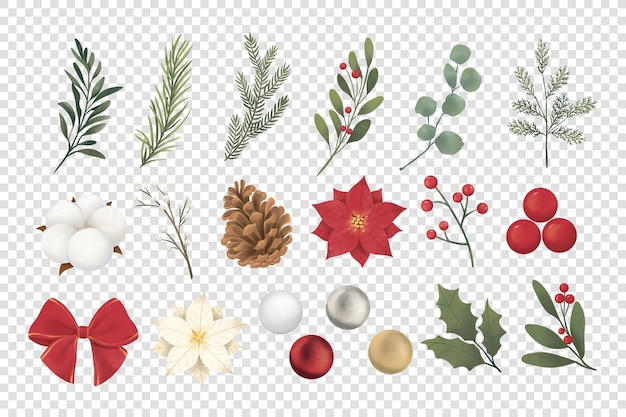 PSD wieniec świąteczny festive element v4 w photoshop psd