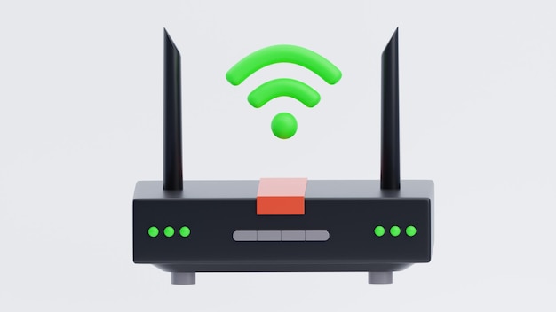 WIFI modem 3d ikona