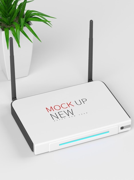 Wifi network router mockup