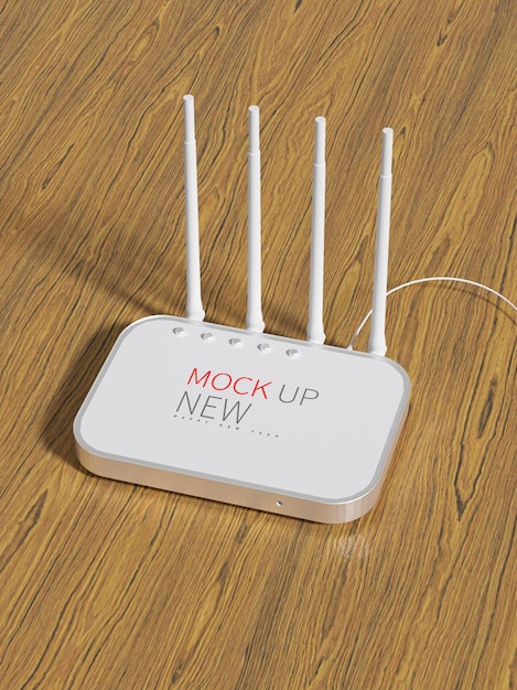 PSD wifi network router mockup