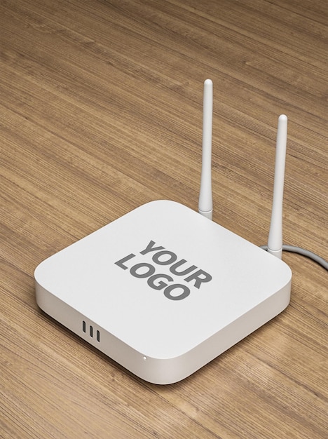 Wifi network router mockup