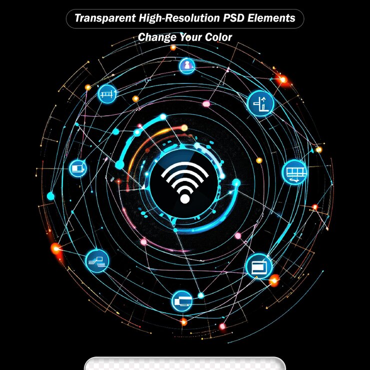 PSD wifi symbol sign