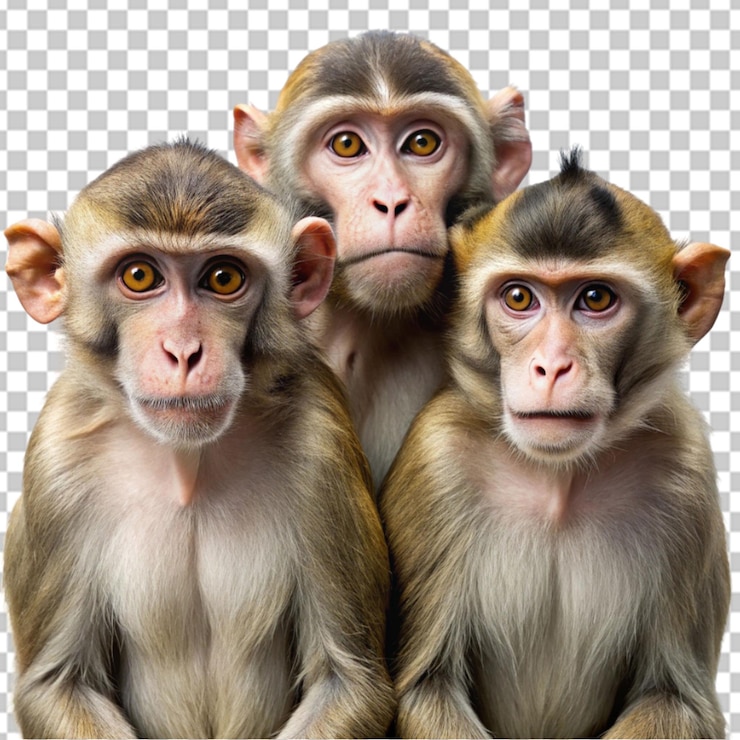 PSD 野生動物的全身相片在孤立的白色背景上