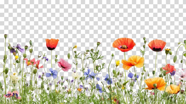 PSD wildbloemenweide