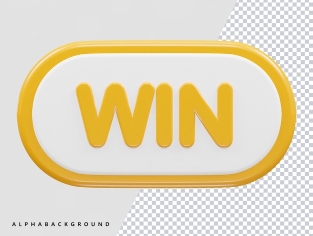 Win 3d text effect vector