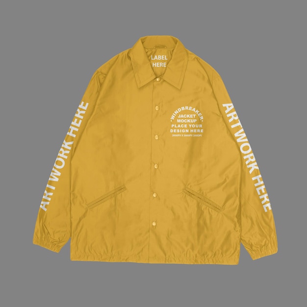 Winbreaker Jacket Mockup Front