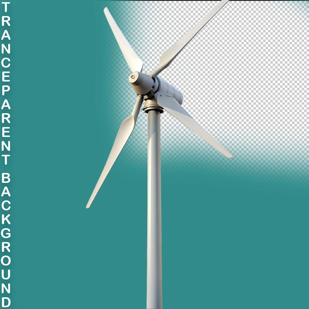 PSD wind turbine on transparent background