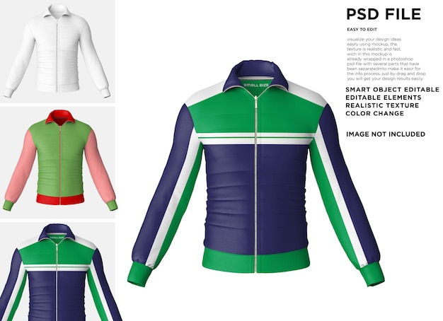 PSD 윈드 브레이커 재킷 모형