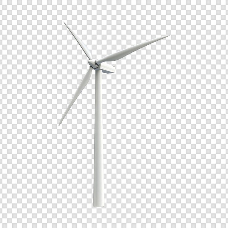PSD windmolen geïsoleerd op een doorzichtige achtergrond
