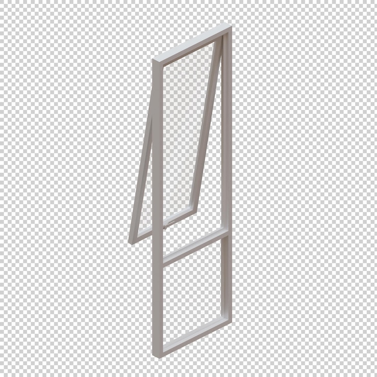 PSD window 3d render design element