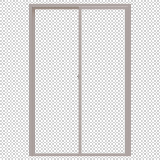 PSD window 3d render design element
