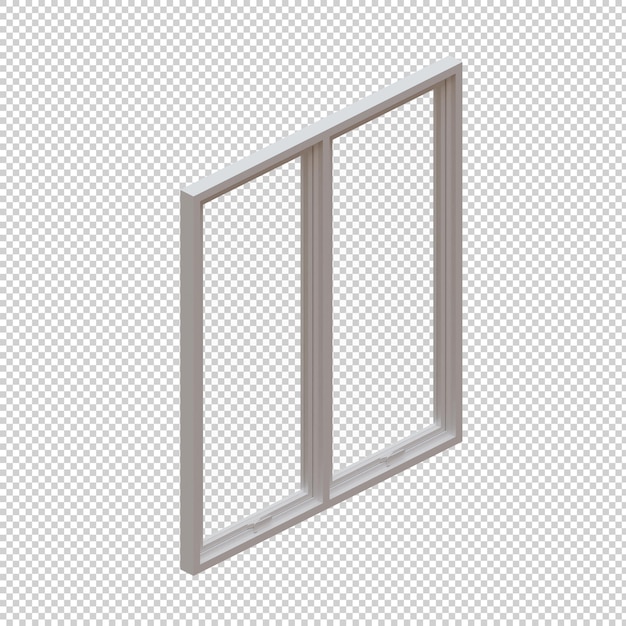 PSD window 3d render design element