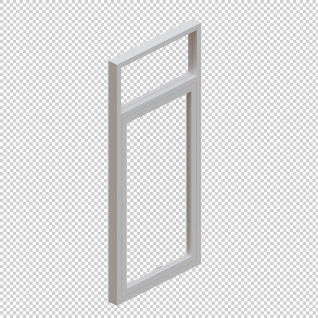 PSD window 3d render design element