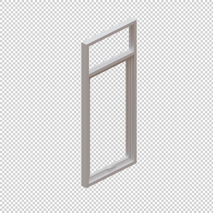 PSD window 3d render design element