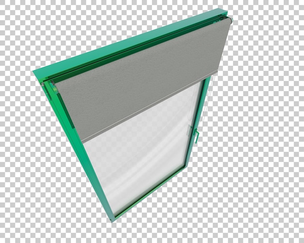 PSD window isolated on background 3d rendering illustration