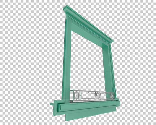 PSD window isolated on transparent background 3d rendering illustration