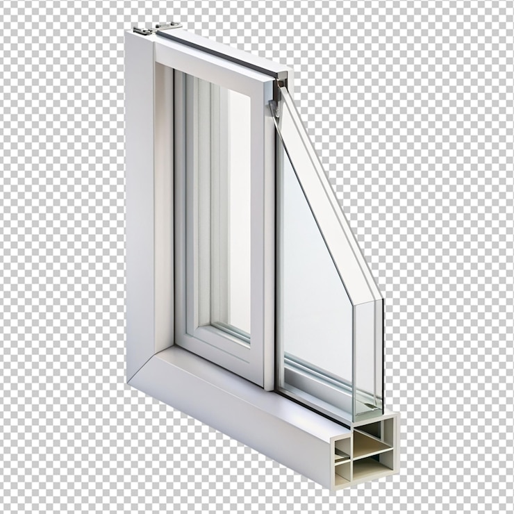 PSD window profile on transparent background