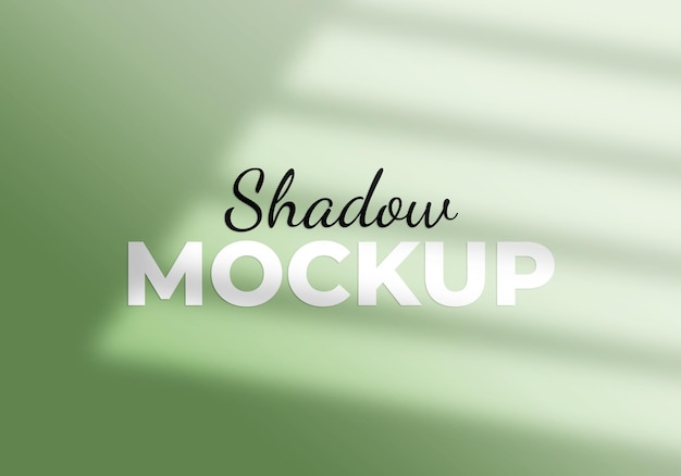 Window shadow overlay effect mockup