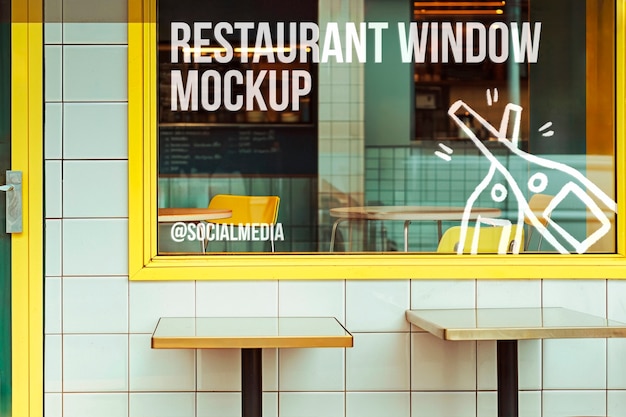 Window shop mockup