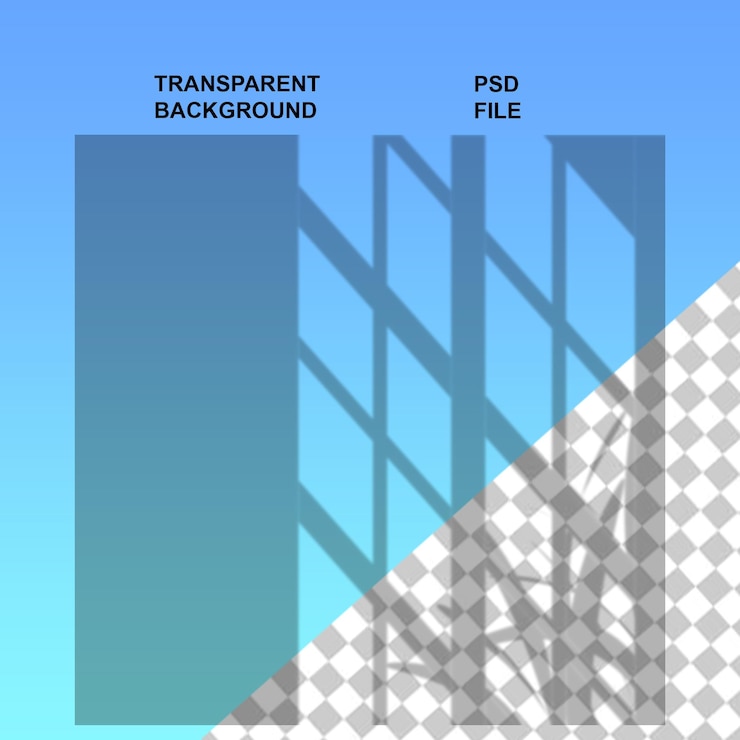 PSD windows shadow png with transparent isolated background