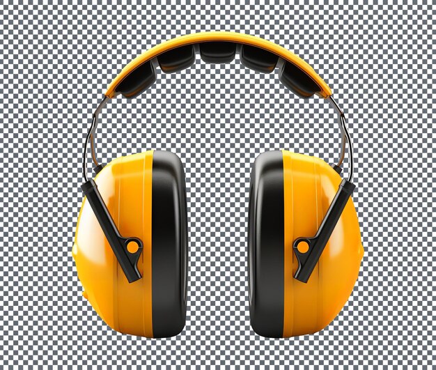 Windproof ear muffs isolated on transparent background