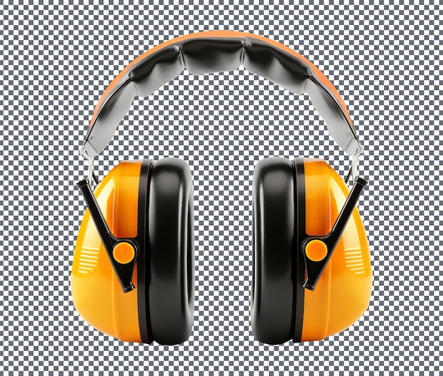 Windproof ear muffs isolated on transparent background