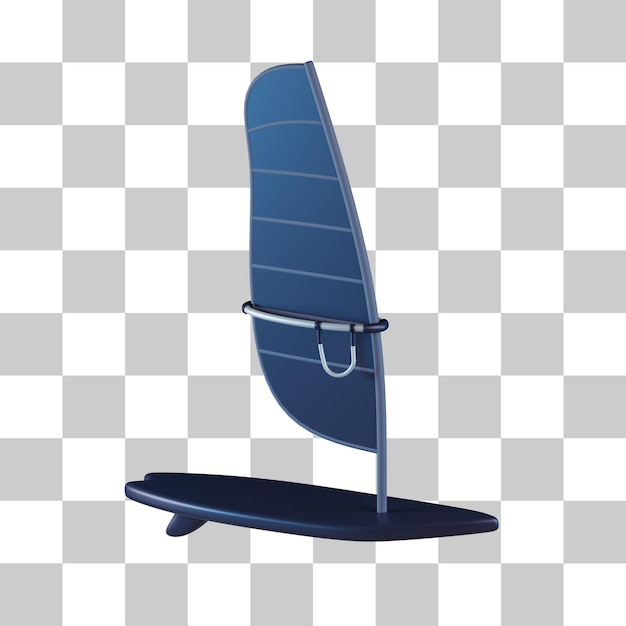 PSD windsurfen sport 3d pictogram