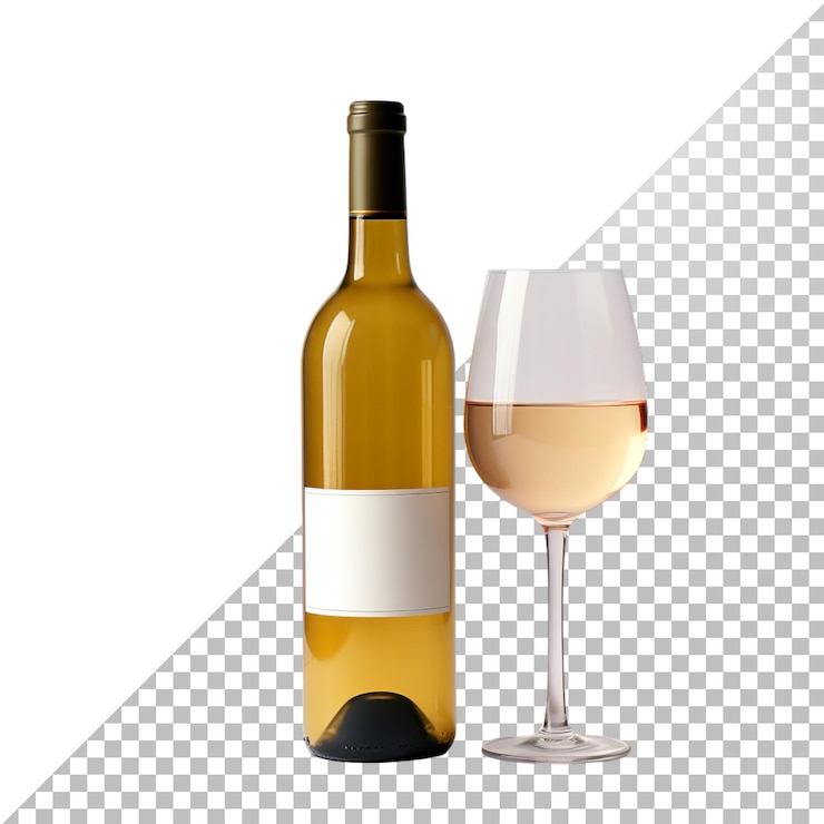 PSD wine bottle 3d