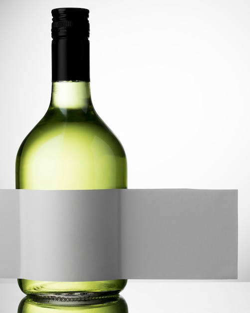 PSD wine bottle label mock up