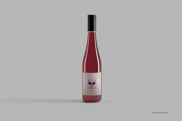 Wine bottle mockup