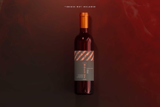 Wine bottle mockup