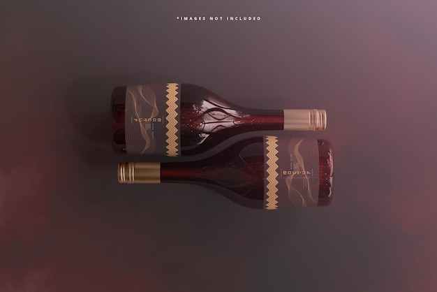 PSD wine bottle mockup