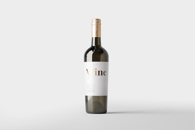 wine bottle mockup