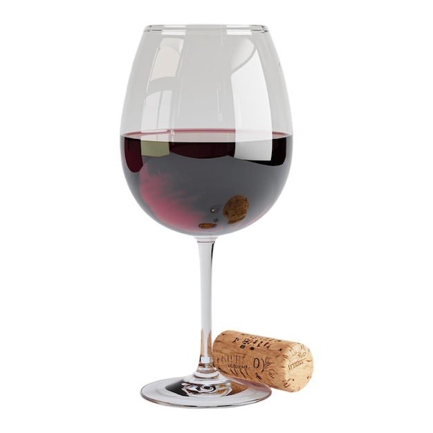Wine glass isolated on transparent background