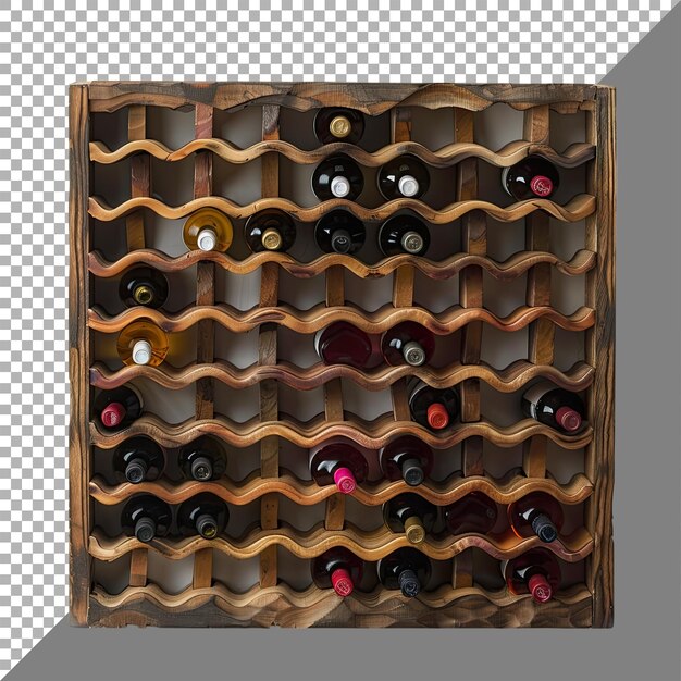 PSD wine rack white background