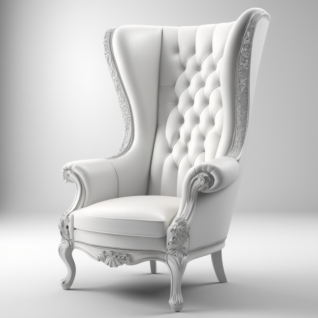 PSD sedia wingback psd su sfondo bianco