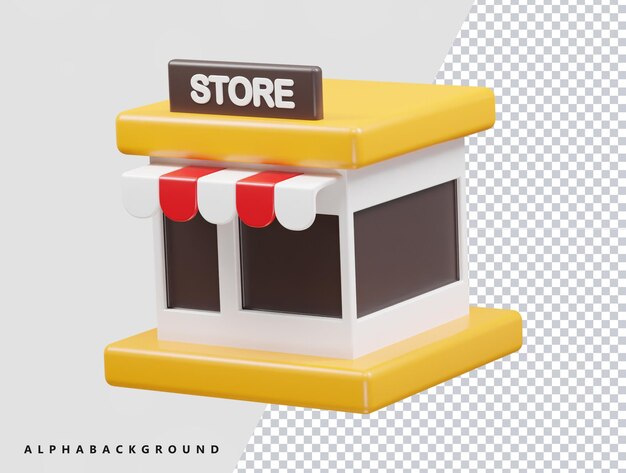 PSD winkel pictogram 3d-rendering illustratie vector