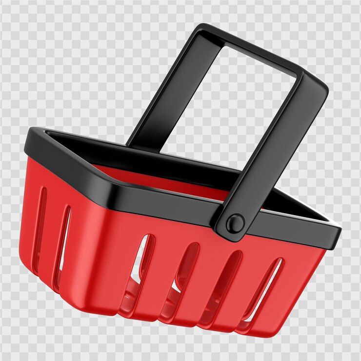 winkelmandje 3D-pictogram