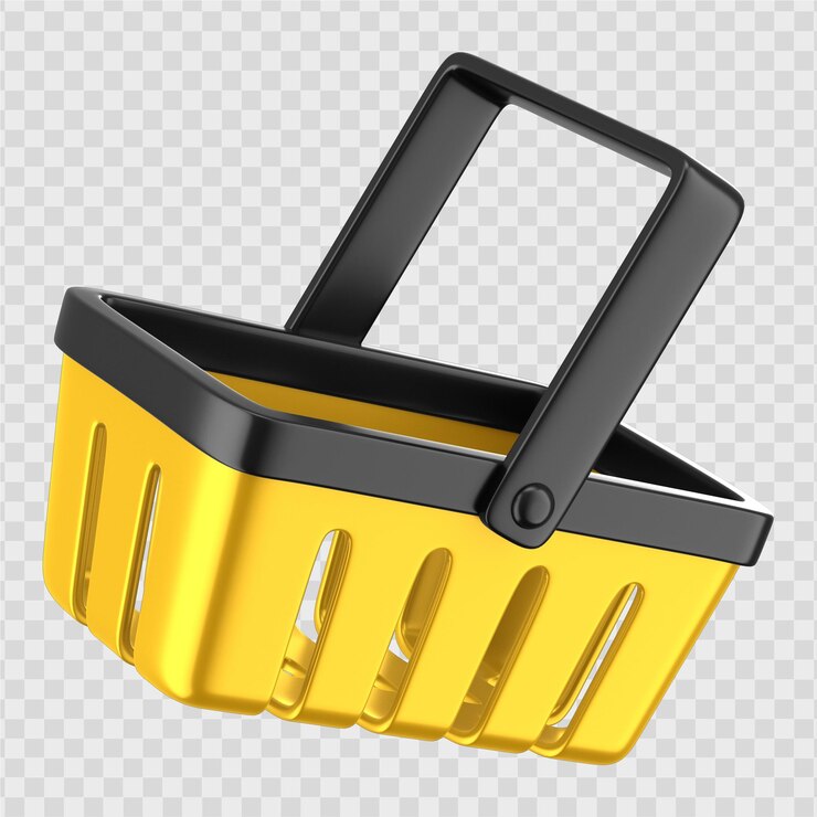 winkelmandje 3D-pictogram