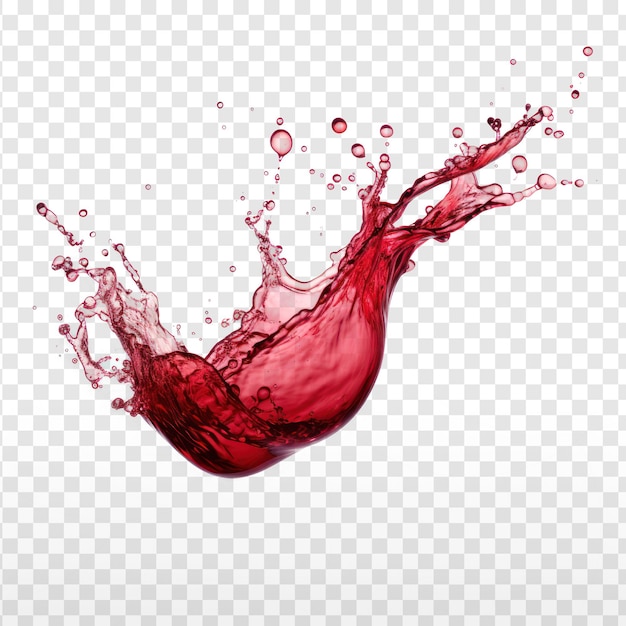 PSD wino czerwone na tle przejrzystym psd