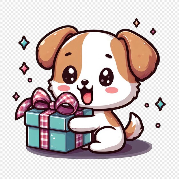 Winsome Doggy PNG-sticker