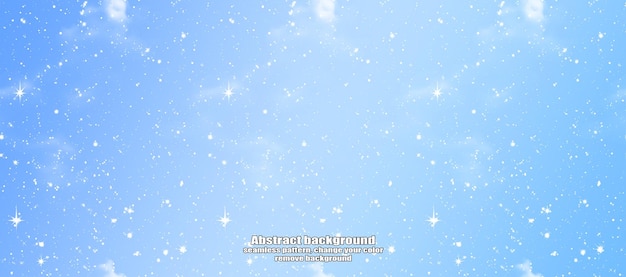 Winter Abstract Snowflake Texture Pattern with Color Customization and Transparent Background