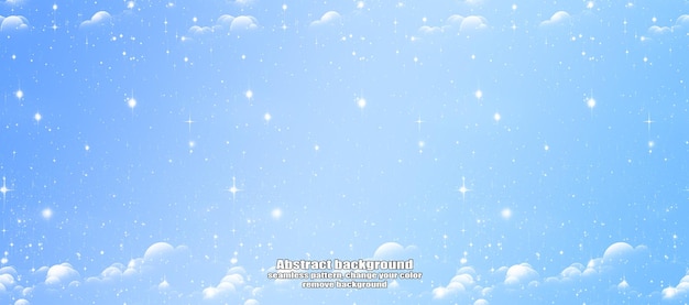 Winter Abstract Snowflake Texture Pattern with Color Customization and Transparent Background