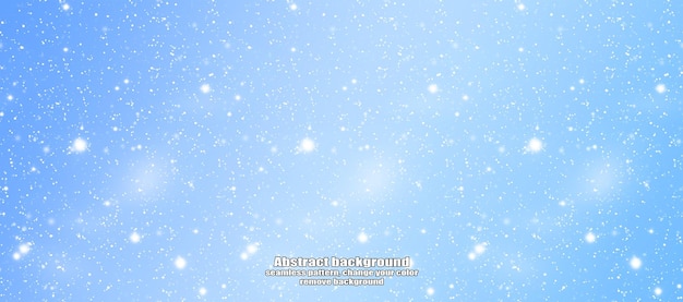 Winter Abstract Snowflake Texture Pattern with Color Customization and Transparent Background