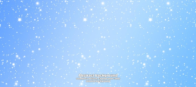 Winter Abstract Snowflake Texture Pattern with Color Customization and Transparent Background