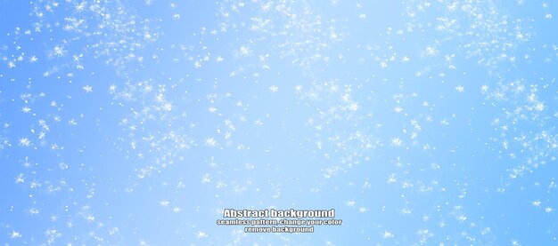 Winter abstract snowflake texture pattern with color customization and transparent background