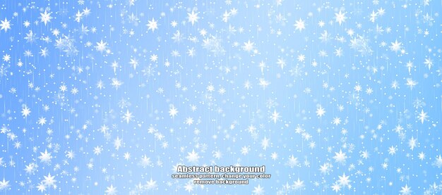 PSD winter abstract snowflake texture pattern with color customization and transparent background