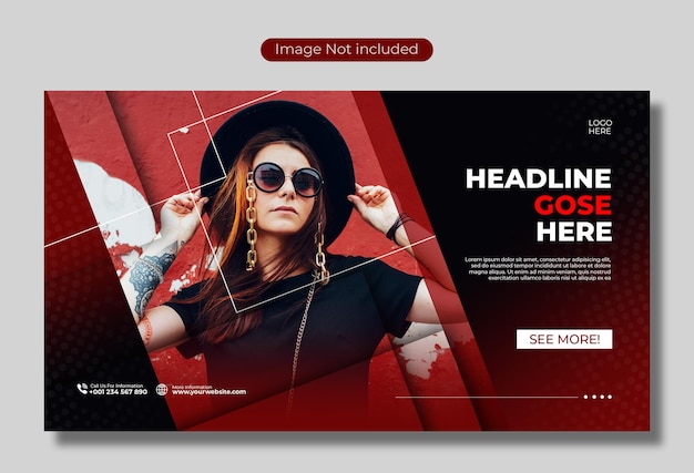 PSD winter fashion sale social media post banner template