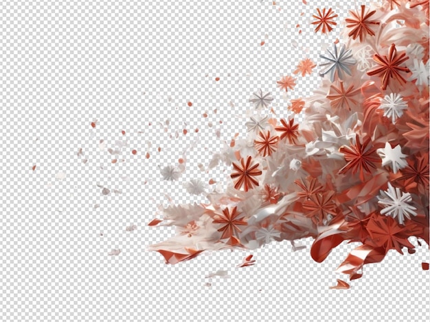 PSD winter flurry mesmeric on transparent background